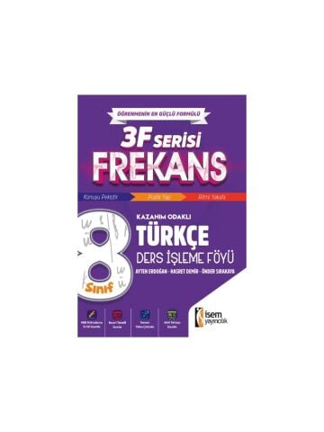 İsem Yayınları 8.Sınıf Frekans Türkçe Ders İşleme Föyü