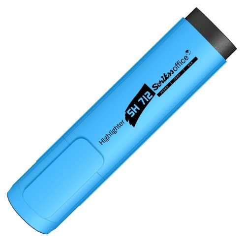 Scrikss SH712 Fosforlu Kalem - Mavi