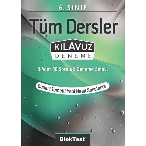 Bloktest Yayınları 6.sınıf Tüm Dersler Kılavuz Deneme