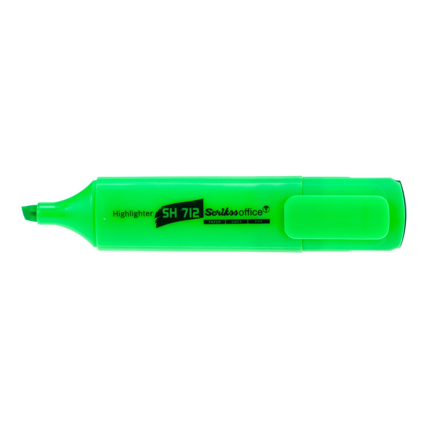 Scrikss Office Sh712 Fosforlu Kalem - Yeşil (12 Adet)