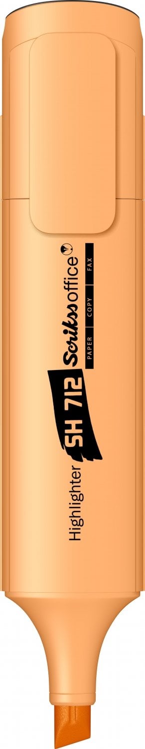 Scrikss Sh712 Fosforlu Kalem - Pastel Turuncu