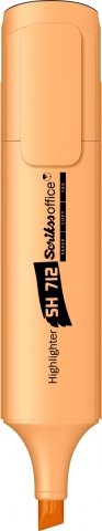 Scrikss Sh712 Fosforlu Kalem - Pastel Turuncu