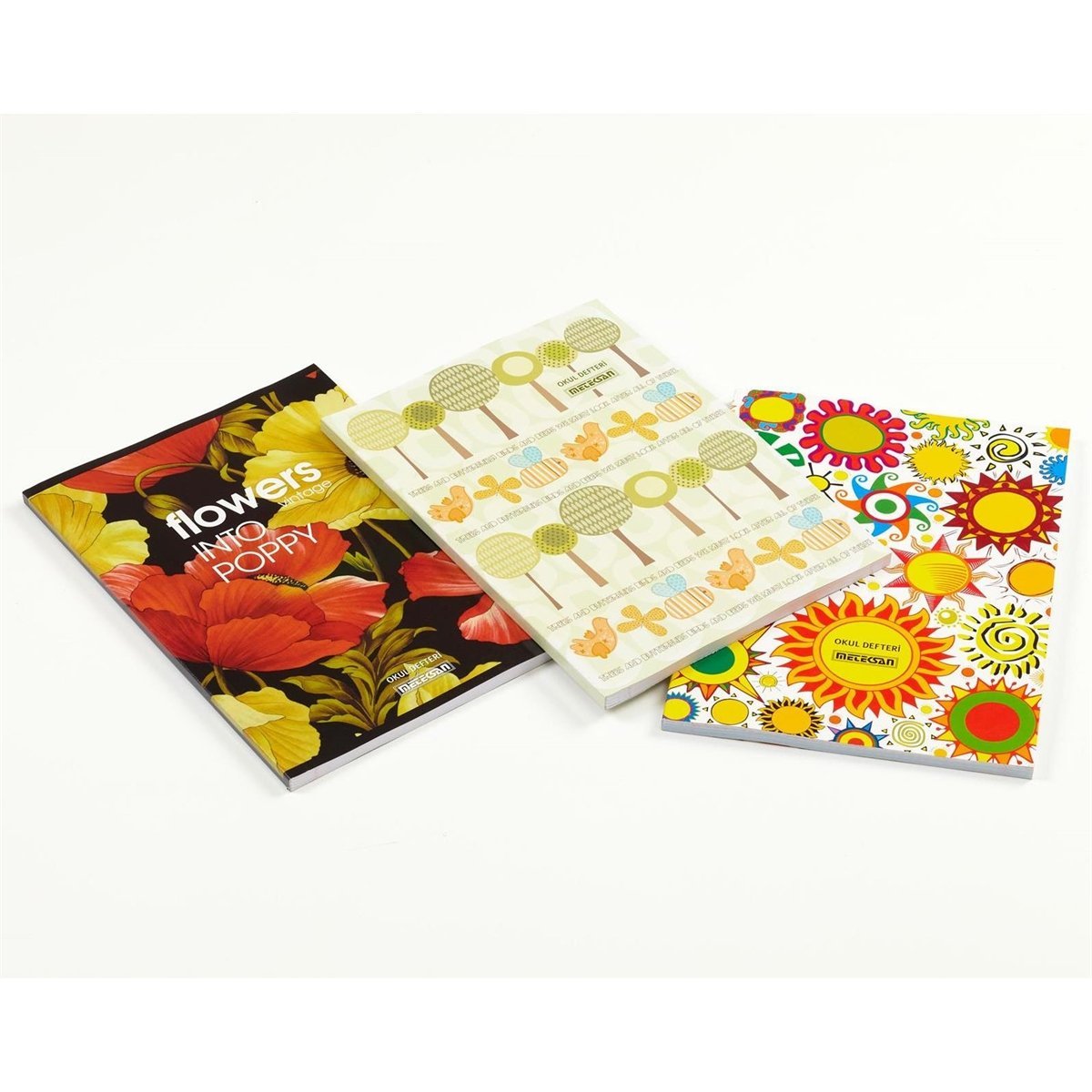 Meteksan 80 Yaprak Çizgili Büyük Boy Defter Karton Kapak
