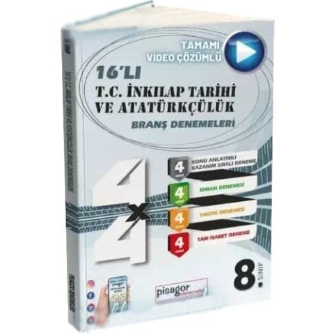 ZEKAKÜPÜ PİSAGOR 8.SINIF 16'LI T.C.İNK.TAR.ATAT.BRANŞ DENEMELERİ