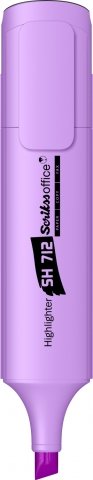 Scrikss Office Sh712 Fosforlu Kalem – Pastel Lila (12 Adet)
