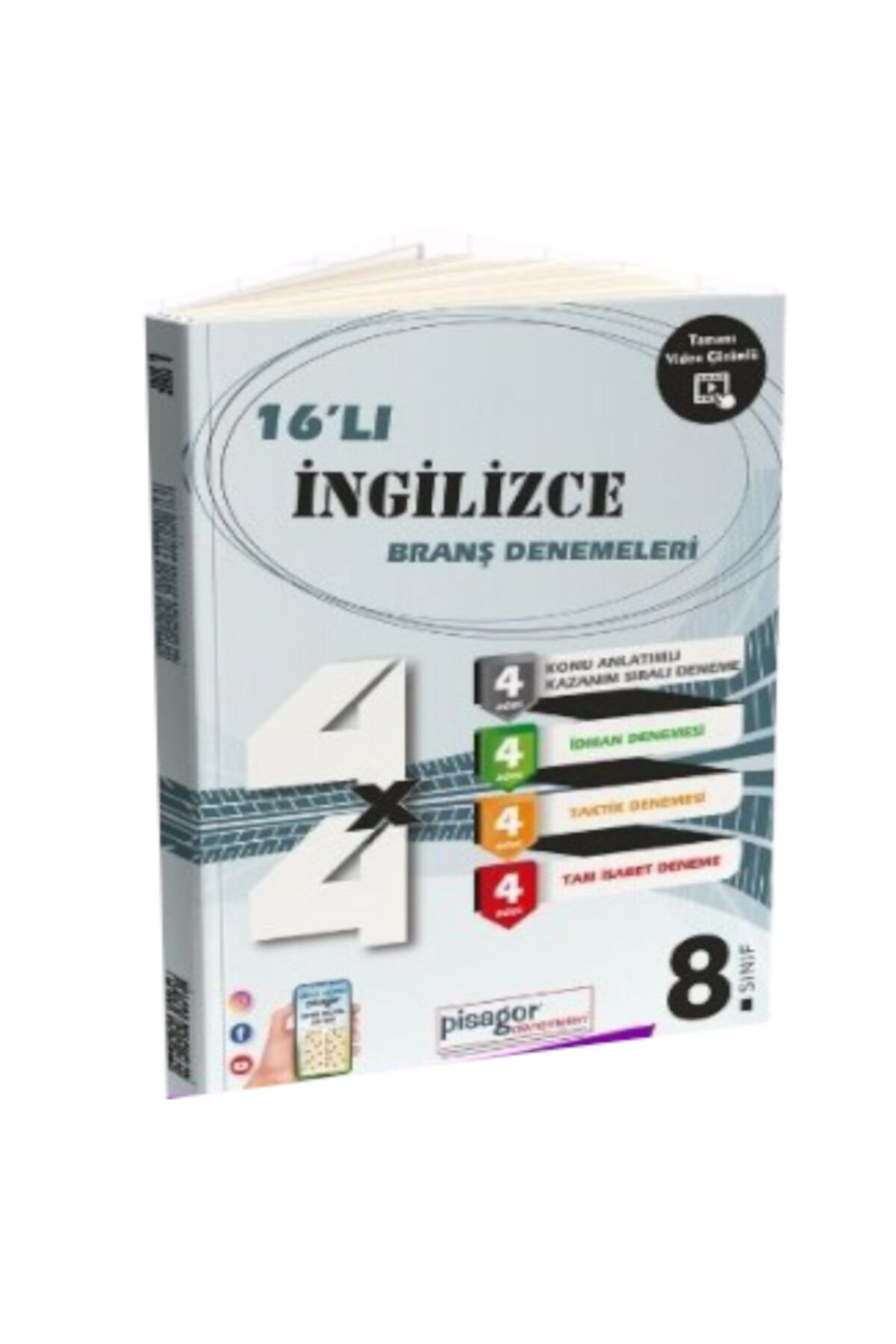 ZEKAKÜPÜ PİSAGOR 8.SINIF 16'LI İNGİLİZCE BRANŞ DENEMELERİ