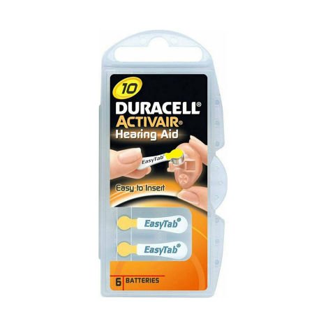 Duracell No:10 6'lı Kulaklık-İşitme Cihazı Pili