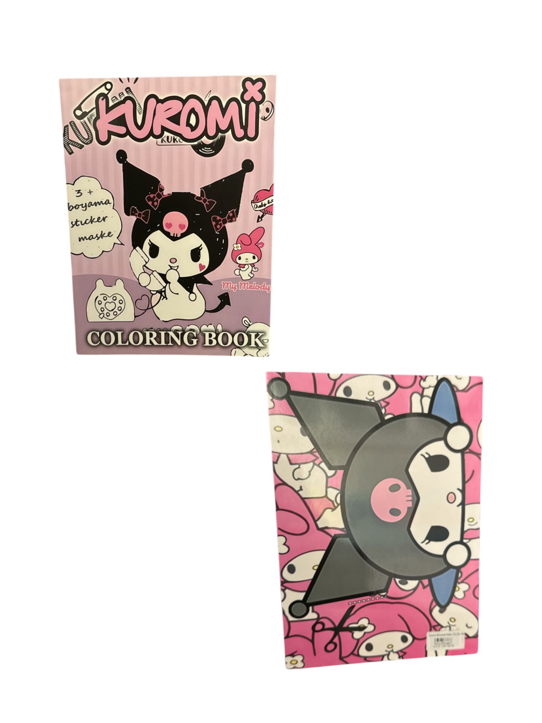 Kuromi Boyama Kitabı (3'ü Bir Arada Boyama - Sticker - Maske)