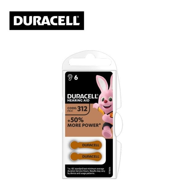 Duracell No:312 6'lı Kulaklık-İşitme Cihazı Pili