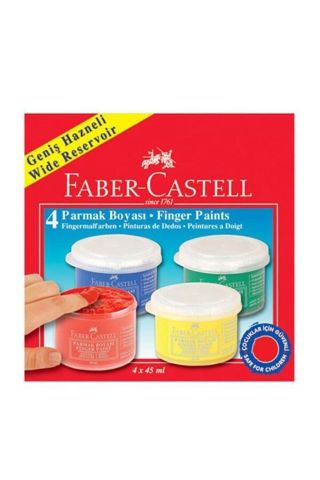 Faber-Castell Parmak Boyası 45 ml X 4 Renk