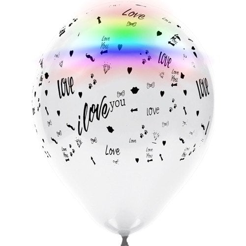 HBK Led Işıklı Balon (4 Adet) – I Love You
