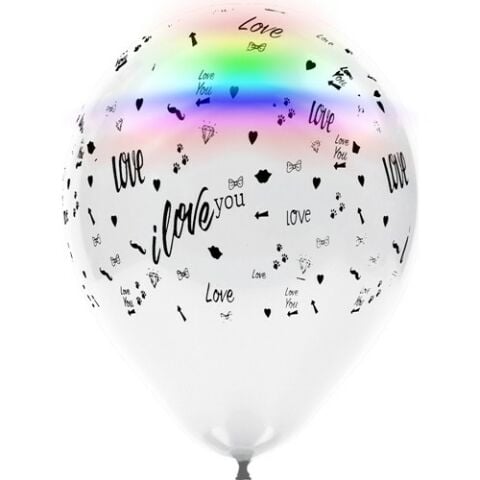 HBK Led Işıklı Balon (4 Adet) – I Love You