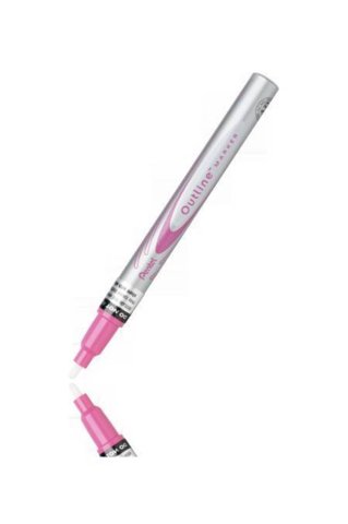 PENTEL ARTS KONTÜR MARKÖRÜ PEMBE/GÜMÜŞ MSP60ZP