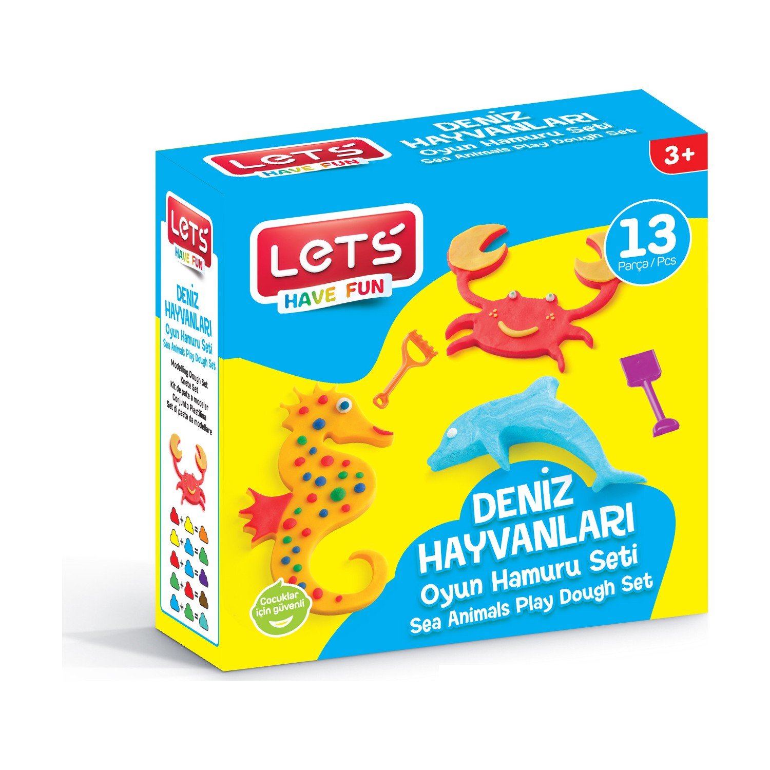 Lets Oyun Hamuru Deniz Hayvanları Seti 13 Parça