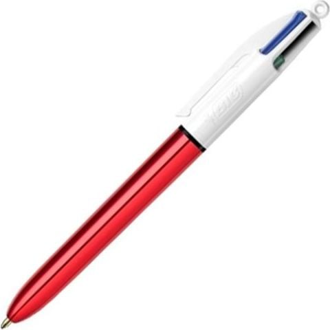 Bic Colours Shine Kırmızı Gövde Tükenmez Kalem