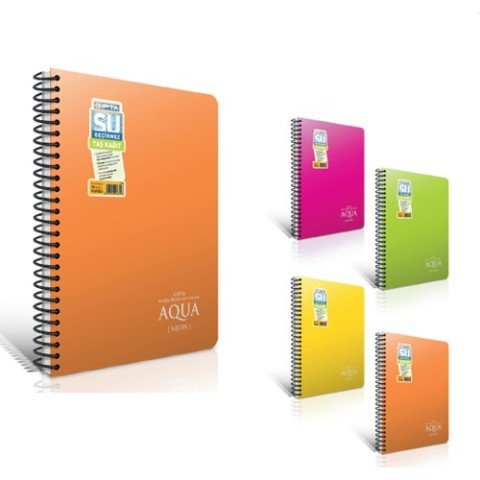GIPTA AQUA NEON A6 80YP KARELİ DEFTER