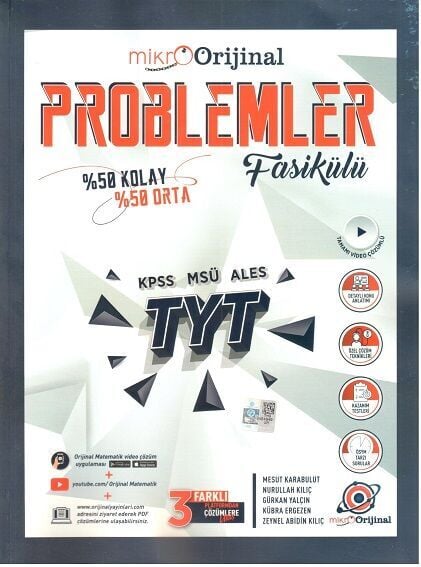 MİKRO ORİJİNAL TYT PROBLEMLER SORU BANKASI 2024