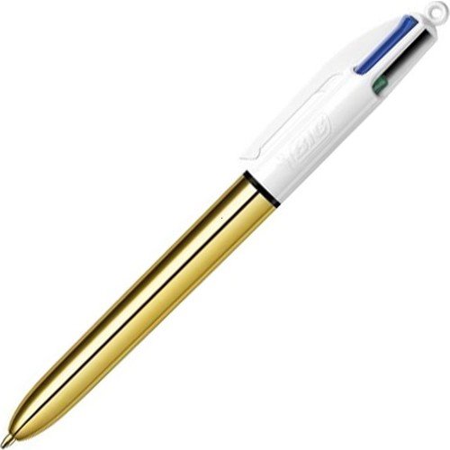 Bic 4 Colours Tükenmez Kalem Metalik Altın