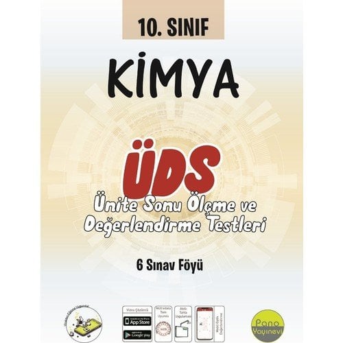 Pano 10. Sınıf Kimya Ünite Değerlendirme Sınavı (6 Sınav)