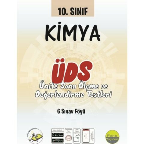 Pano 10. Sınıf Kimya Ünite Değerlendirme Sınavı (6 Sınav)