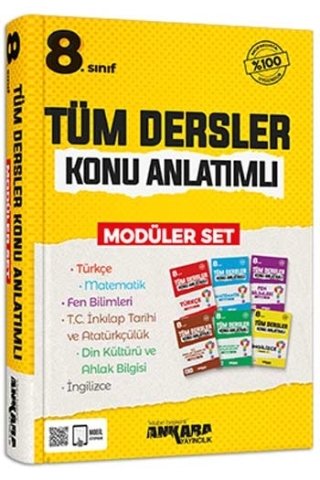 Ankara 8.Sınıf Tüm Dersler Konu Anlatımlı Modüler Set
