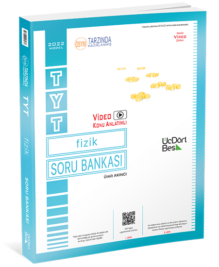 Üçdörtbeş Yayınları Tyt Fizik Soru Bankası