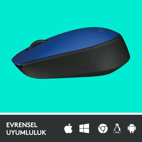 Logıtech M171 Kablosuz Mouse - Mavi