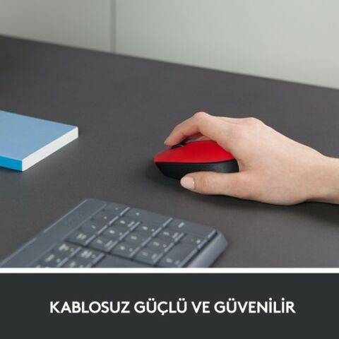 Logıtech M171 Kablosuz Mouse - Kırmızı