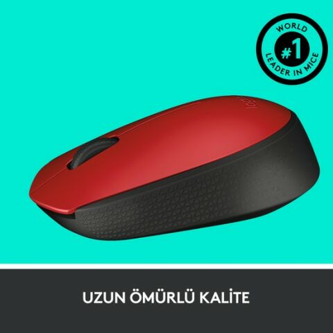 Logıtech M171 Kablosuz Mouse - Kırmızı