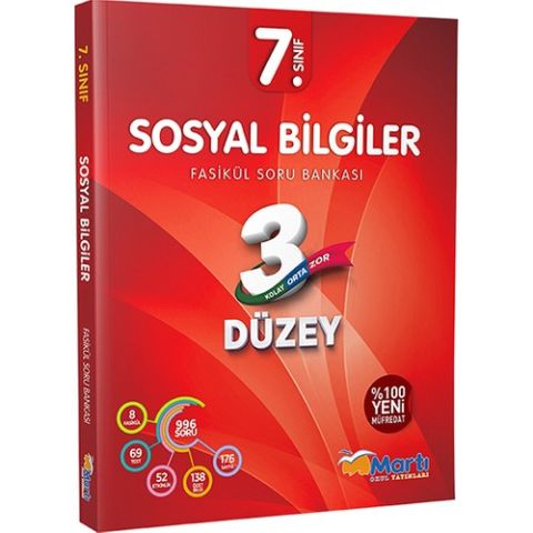 Martı 7. Sınıf Sosyal Bilgiler 3 Düzey Fasikül Soru Bankası