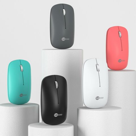 Lenovo Lecoo WS214 1200 DPI 4 Tuşlu Kablosuz Sessiz Mouse - Pembe
