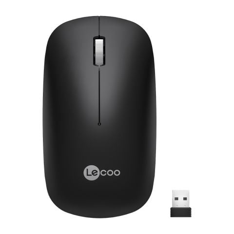 Lenovo Lecoo WS214 1200 DPI 4 Tuşlu Kablosuz Sessiz Mouse - Siyah