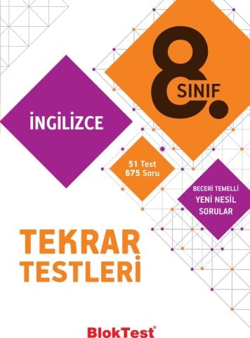 Bloktest 8.Sınıf İngilizce Tekrar Testleri