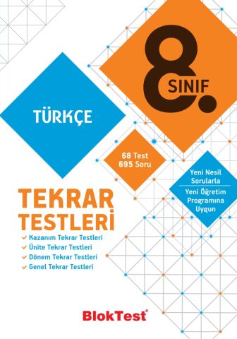BLOKTEST 8.Sınıf Türkçe Tekrar Testleri