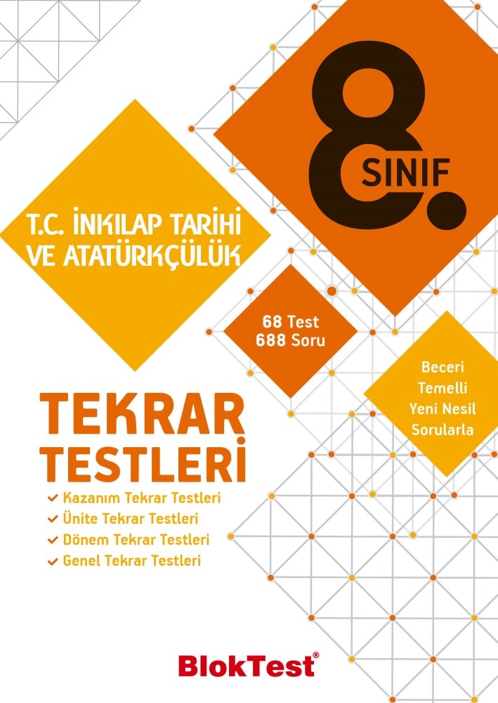 Bloktest 8.Sınıf T.C. İnkılap Tarihi ve Atatürkçülük Tekrar Testleri
