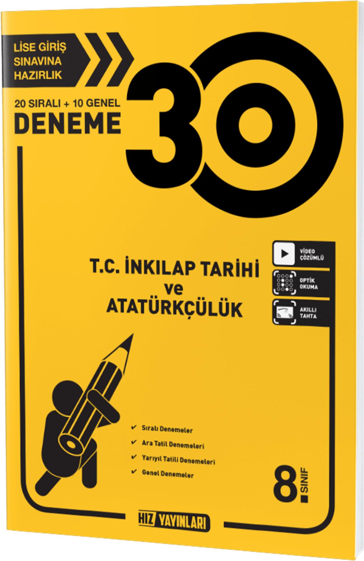 Hız Yayınları 8. SINIF T.C. İNKILAP TARİHİ VE ATATÜRKÇLÜK DENEME 30 LU