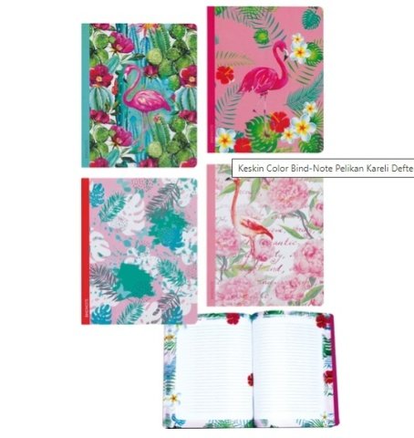 KESKIN COLOR BIND-NOTE LEAF 20X25 CILTLI DEFTER ÇIZGILI 80 YAPRAK
