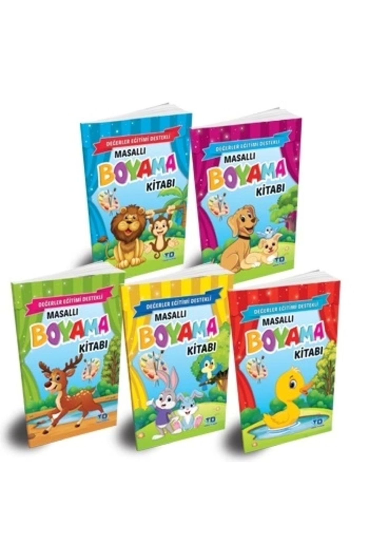 Tandem Yayınları Masallı  Boyama Kitabı (5 Kitap)