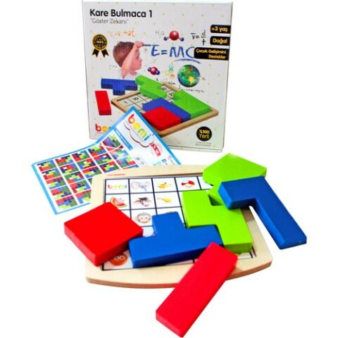 Bemi Toys Ahşap Kare Bulmaca