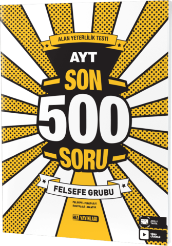 Hız Yayınları AYT FELSEFE SON 500 SORU