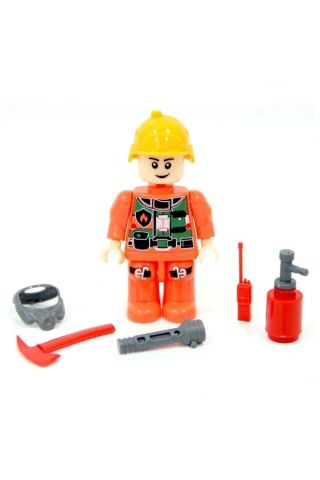 Özbayraktar Fire Fighter İtfaiye Figürü Lego Seti