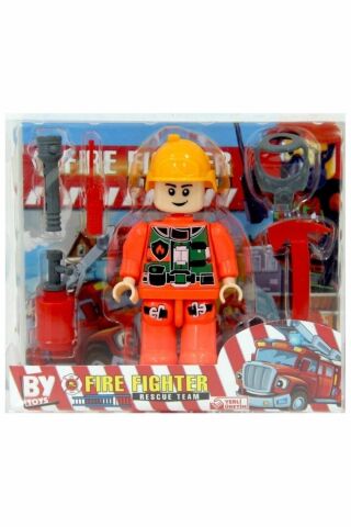 Özbayraktar Fire Fighter İtfaiye Figürü Lego Seti