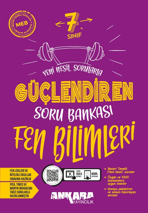 Ankara 7.Sınıf Güçlendiren Fen Bilimleri Soru Bankası