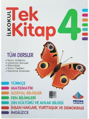 Prizma Yayınları 4.Sınıf Tek Kitap Tüm Dersler Konu Anlatımlı