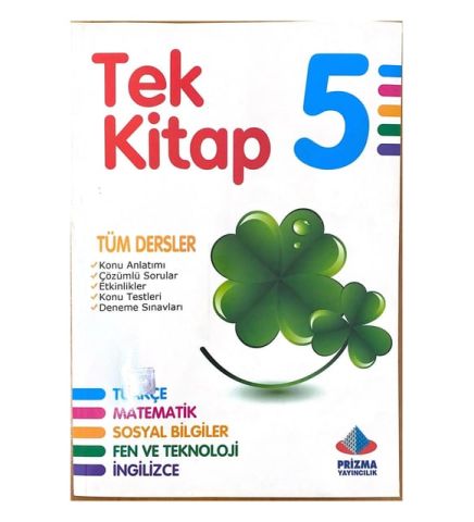 Prizma Yayınları 5.Sınıf Tek Kitap Tüm Dersler Konu Anlatımlı