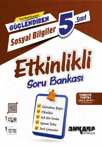 Ankara Yayıncılık 5.Sınıf Sosyal Bilgiler Güçlendiren Etkinlikli Soru Bankası