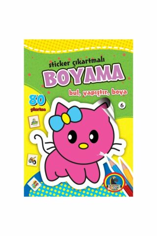 Karatay Sticker Çıkartmalı Boyama Bul, Yapıştır, Boya