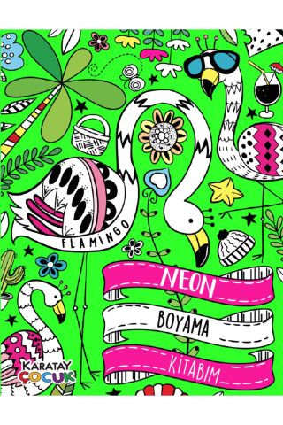 Karatay Neon Boyama Kitabım-32 Sf.-8 Kitap (Yeni)