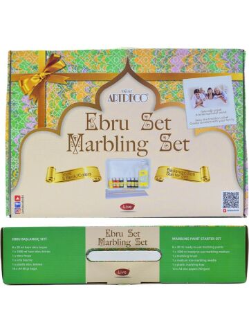 Artdeco Ebru Başlangıç Seti 8 Renk X 30 ml (A4 TEKNELİ)