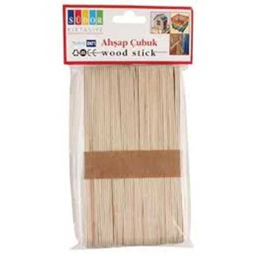 Südor Ahşap Çubuk Büyük 50 Li Natural Bs70
